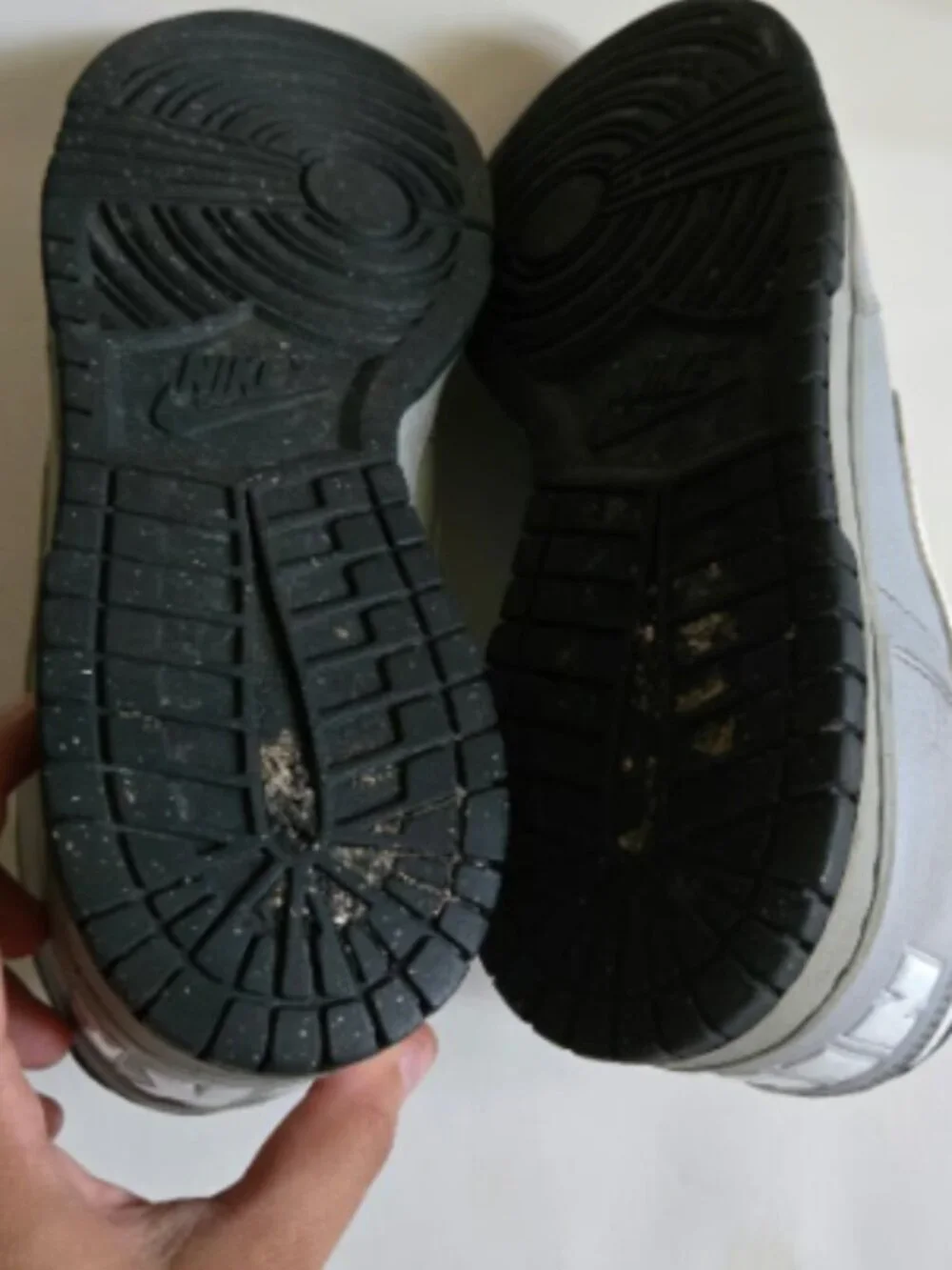 Nike Big Nike Low Grey White Retro Sneakers Size 8